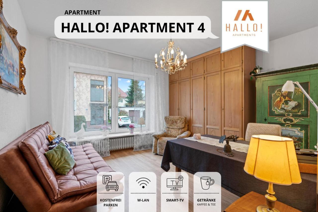 Tolle Zweiraum-Ferienwohnung in bester Lage l Innenstadtnähe l 1 Minute zum Bahnhof l Küche l TV l Free-WLAN l Willkommen im Hallo!-Apartment 4 Bad Wörishofen Exterior foto